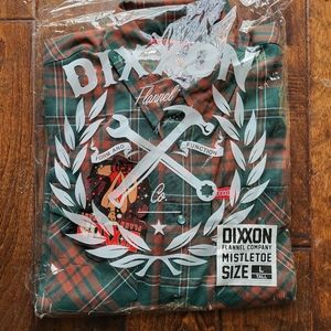 DIXXON Mens Mistletoe Flannel Christmas